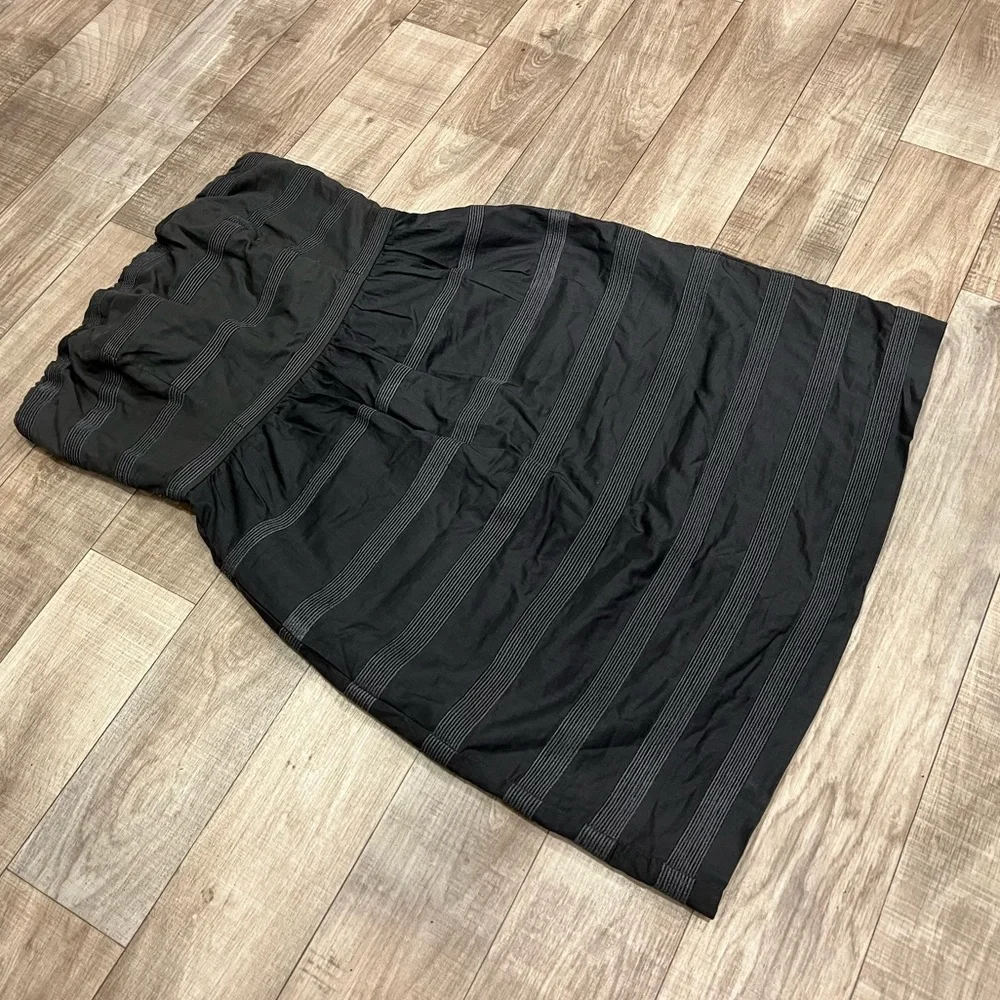J. Crew Rugby Ginny Gray Striped Strapless Mini Dress Size 0 - Picture 2 of 9